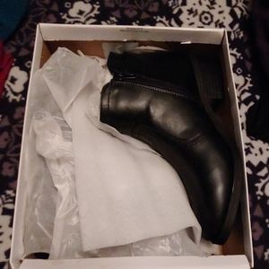 Black ankle boots